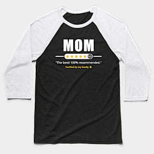 Five Stars Mom Baseball T-Shirt